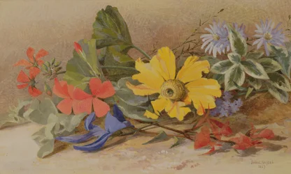 Stillleben - gemischte Blumen, 1867